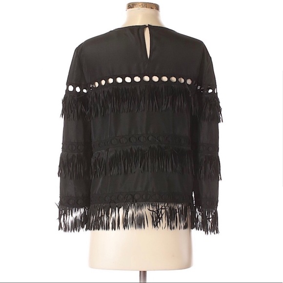CHELSEA & VIOLET | Fringe Blouse - Picture 2 of 5